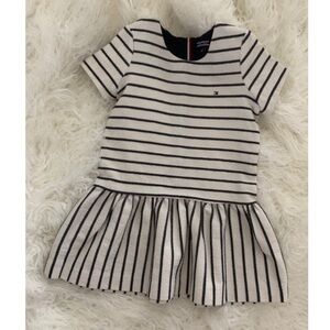Tommy Hilfiger Blue and White Striped Kids Dress